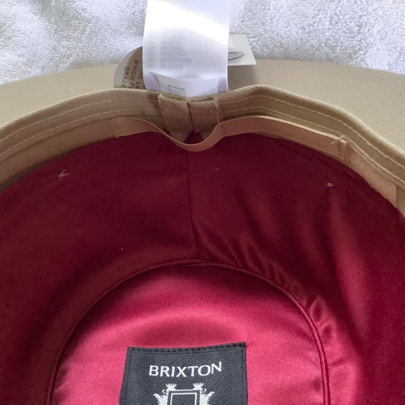 Brixton Victoria Wool Felt Fedora Sand SZ S
